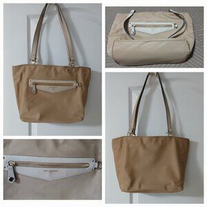 Karl Lagerfeld Purse,16 x 10.5 x 5in. Lots of Life Yet, Canvas, Good Condition